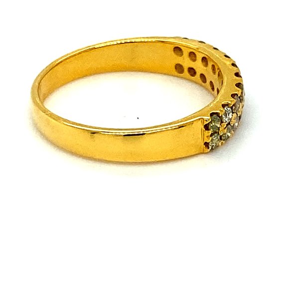 Fancy Colored Diamonds 1.05ct Solid 14K Gold Ring - Picture 3 of 6